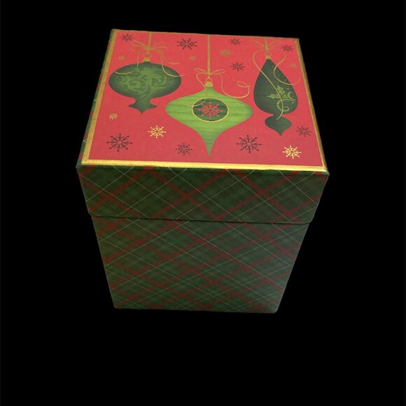 Spun Glass Lighted Christmas Tree Color Changing Globe Light Up Ornament w/Box - Picture 6 of 8